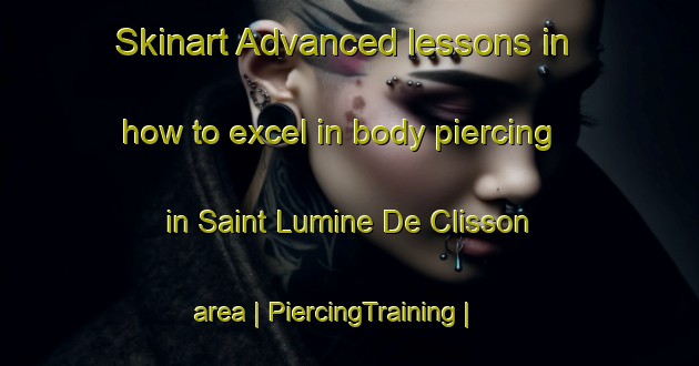 Skinart Advanced lessons in how to excel in body piercing in Saint Lumine De Clisson area | PiercingTraining | PiercingClasses | SkinartTraining-France